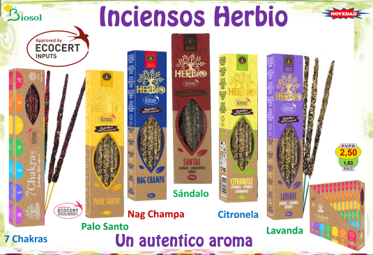 inciensos certificados ecocert herbio